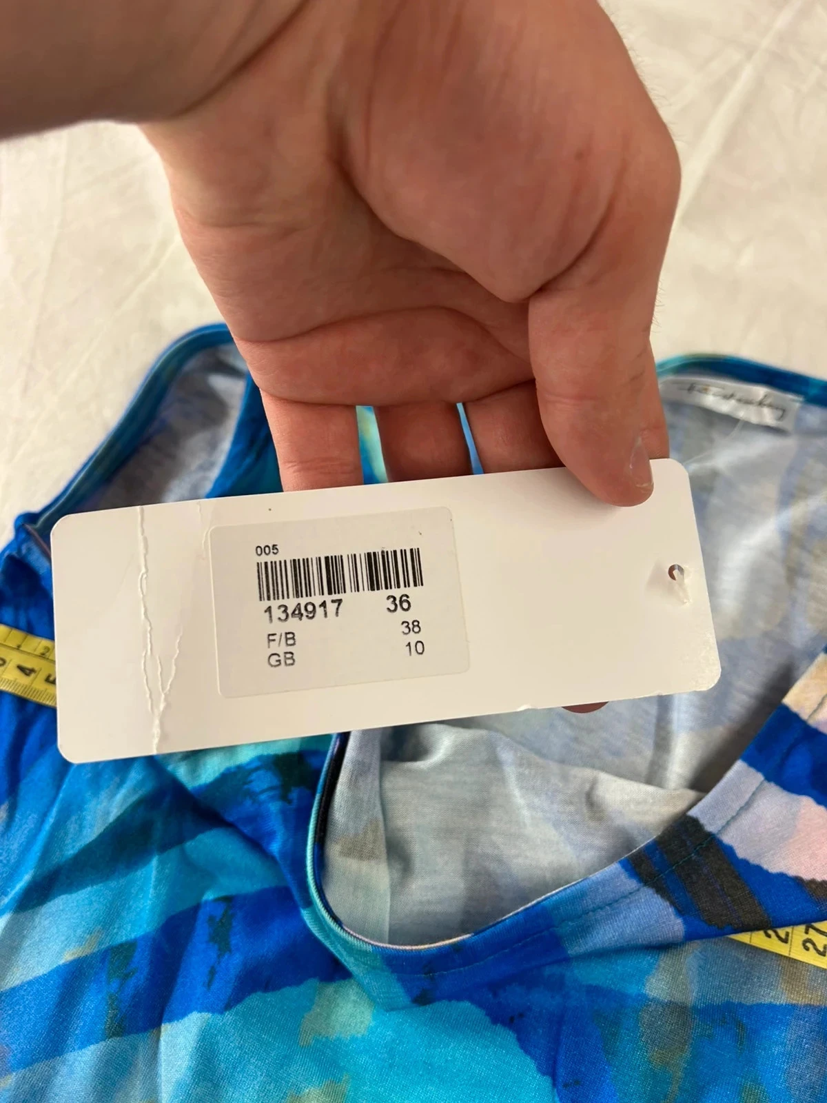 Vestido de verano azul multicolor furstenberg – photo 8
